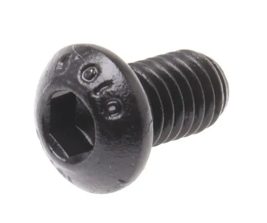 63-8028-05　RS Pro M6 x 10mm Hex Socket Button Screw Black, Self-Colour Steel　822-9111