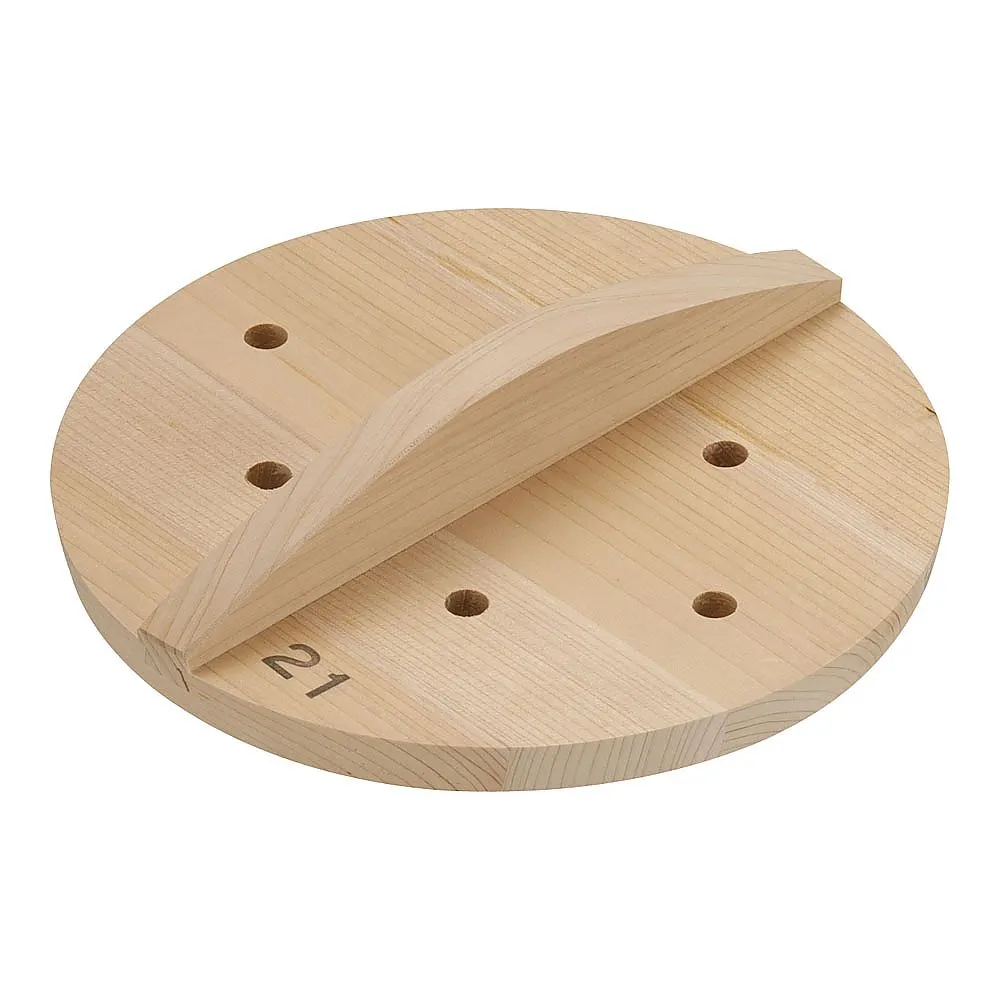 62-6342-37　SA Thick Sawara Hole Makeki Lid 21 cm
