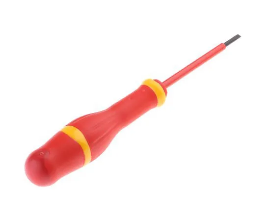 63-7955-10　Facom, VDE 1000V Approved Slotted Insulated Screwdriver 0.5 mm Tip 75 mm Chrome Vanadium Molybdenum Steel　AT3X75VE