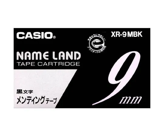 62-1064-02　［Discontinued］Casio NAME LAND Label Printer M***ing Tape 9mm Width (Black Characters)　XR-9MBK