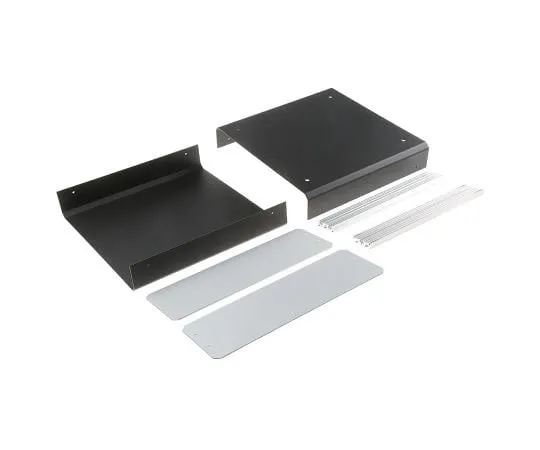 63-7956-05　Aluminium Project Box, Black, 260 x 250 x 90mm　M5502119
