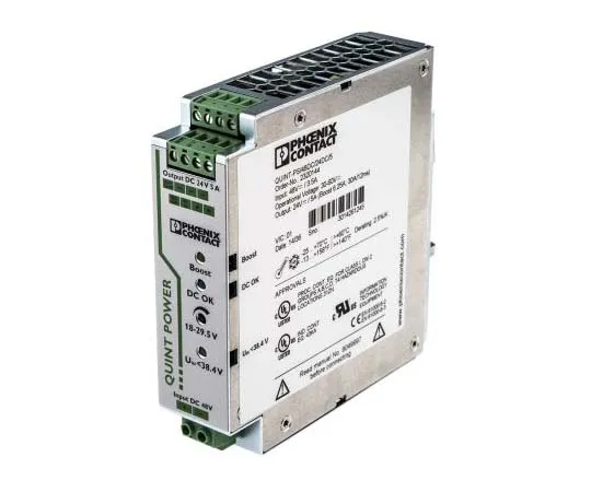 63-7812-98　Phoenix Contact QUINT 120W Isolated DC-DC Converter DIN Rail Mount, Voltage in 30 → 60 V dc, Voltage out 24V dc　2320144