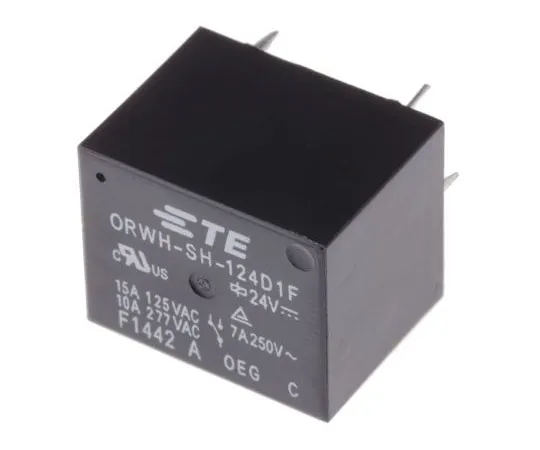 63-7989-64　TE Connectivity SPDT Non-Latching Relay PCB Mount, 24V dc Coil, 10A　1-1721150-5