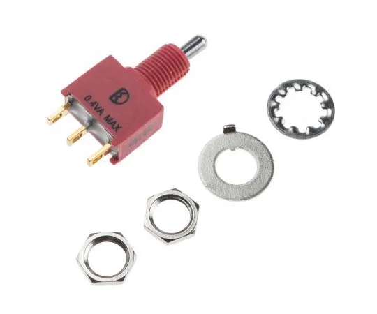 63-7775-63　RS Pro Single Pole Double Throw (SPDT) Toggle Switch, On-Off-On, IP67, PCB　734-6980