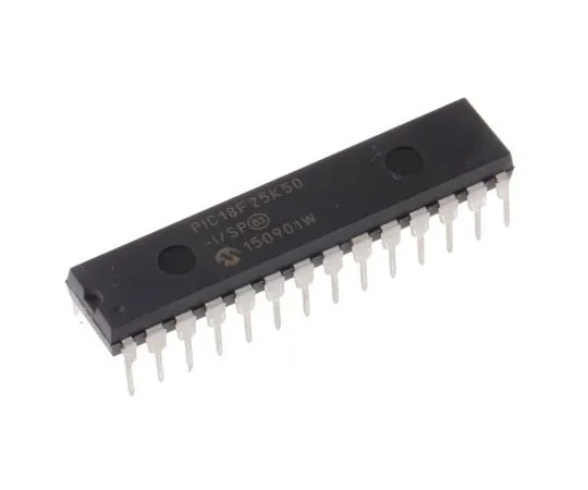 63-7977-72　Microchip PIC18F25K50-I/SP, 8bit PIC Microcontroller, 48MHz, 32 kB Flash, 28-Pin SPDIP　PIC18F25K50-I/SP