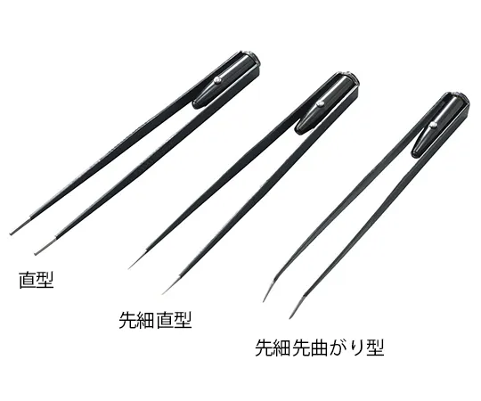 3-9264-01　［Discontinued］Stainless Steel Tweezers With LED Light Straight Type　4681