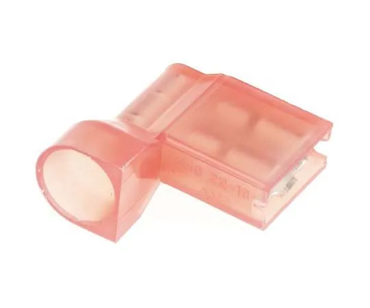 63-7756-60　TE Connectivity Ultra-Fast .250 Series Insulated Crimp Flag Terminal, 0.3mm² to 0.9mm², 22AWG to 18AWG, Red, Tin Plated　2-520856-2