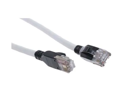 63-7787-65　Bel-Stewart Grey Cat7 Cable, 5m Male RJ45/Male RJ45　CA77-005M0-8