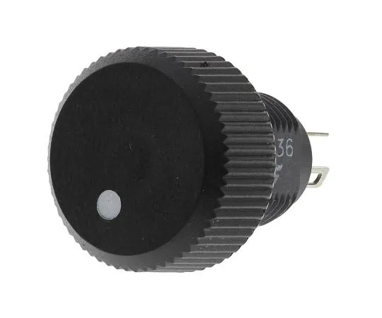 63-7986-18　Vishay 1 Gang Rotary Cermet Potentiometer with a 16 mm Dia. Shaft, 220Ω, ±20%, 1W, Linear P16NP221MAB15　P16NP221MAB15