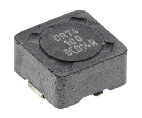 63-7956-60　Cooper Bussmann DR73/74/125/127 Series Type 74 Shielded Wire-wound SMD Inductor with a Ferrite Core, 10 μH ±20%　DR74-100-R