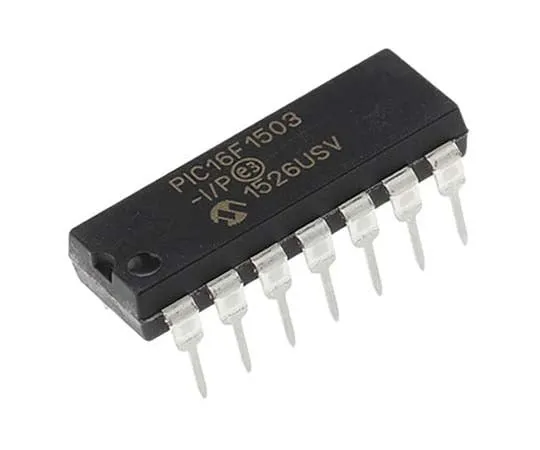 63-7806-66　Microchip PIC16F1503-I/P, 8bit PIC Microcontroller, 20MHz, 2048 words Flash, 14-Pin PDIP　PIC16F1503-I/P
