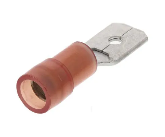 63-8004-76　Phoenix Contact C-SCMI Series , Red Insulated, Straight Mount Angle Crimp Tab Terminal, 0.5mm² to 1.5mm², 6.3 x 0.8mm　3240058