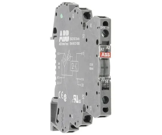 63-7961-39　ABB Optocoupler, Max. Forward 24 V, Max. Input 4 mA, 70mm Length, DIN Rail Mounting Style　1SNA645021R2600  OBIC0100-24VDC
