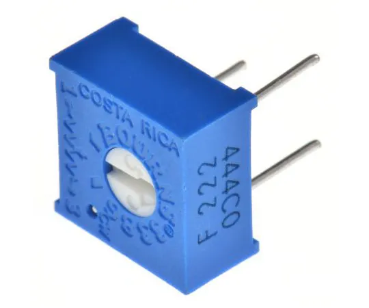 63-7975-49　2.2kΩ Through Hole Trimmer Potentiometer 0.5W Top Adjust Bourns 3386 Series　3386F-1-222LF