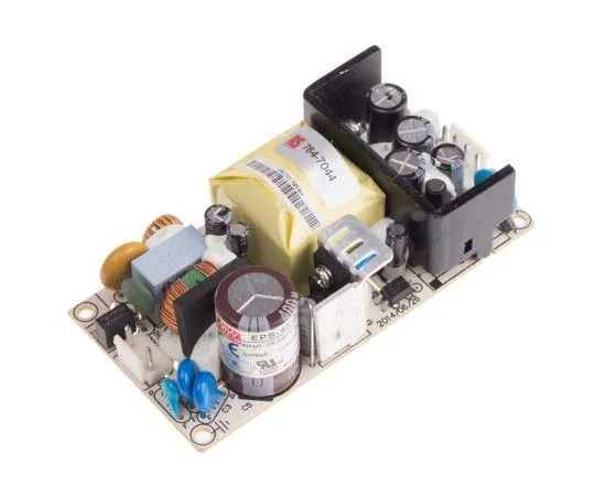 63-7819-32　Mean Well 40.5W 1 Output Embedded Switch Mode Power Supply SMPS, 5.4A, 7.5V dc Open Frame　EPS-45-7.5