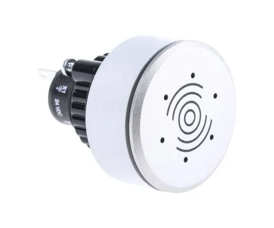 63-7980-76　Grey Flush Mount Buzzer, 35 mm Diameter, 24 V dc, 95dB at 1 Metre　14-810.918