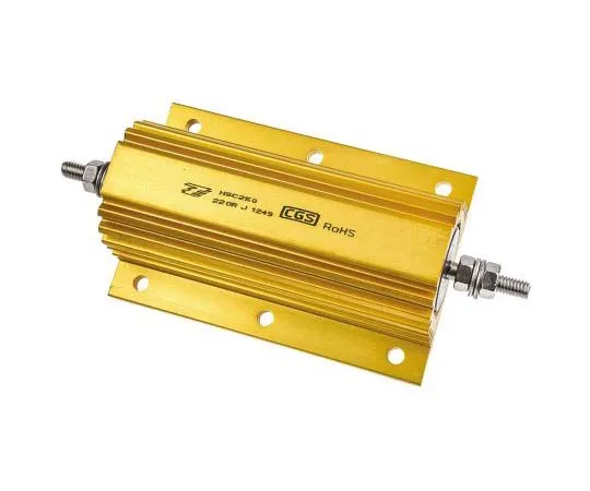 63-7758-76　TE Connectivity HSC250 Series Aluminium Ho***d Solder Lug Wire Wound Panel Mount Resistor, 220Ω ±5% 250W　HSC250220RJ