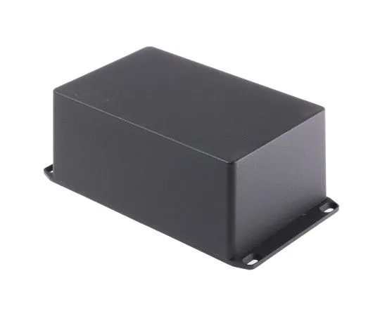 63-8023-61　Hammond 1590, Die Cast Aluminium Enclosure, IP54, Flanged, 188 x 119.5 x 82mm　1590EFLBK