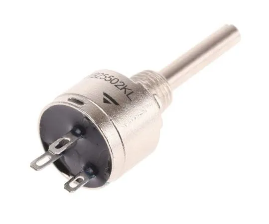 63-7986-34　Vishay 1 Gang Rotary Cermet Potentiometer with a 3.18 mm Dia. Shaft, 5kΩ, ±20%, 0.75W, Logarithmic PRV6SAABJYB25502KL　PRV6SAABJYB25502KL