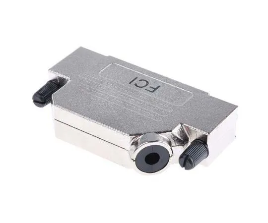 63-7784-30　Amphenol FCI 8655MHR Series Die Cast Zinc Angled D-sub Connector Backshell, 37 Way, Strain Relief　8655MHRA3702KLF