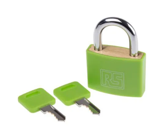 63-8032-06　RS PRO 43mm Brass Key Padlock　827-4397