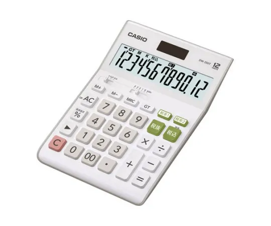 62-1061-77　［Discontinued］CASIO Double Tax Rate Calculator Desk Type　DW-200T-N