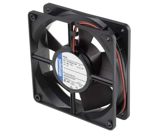 63-7811-37　ebm-papst 4300 Series Axial Fan, 119 x 119 x 32mm, 204m³/h, 8.5W, 24 V dc　4314-180