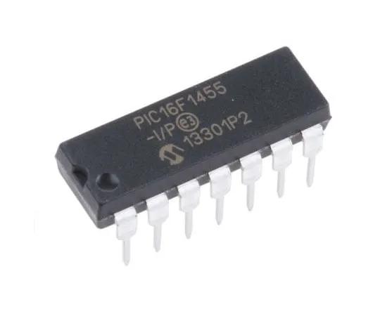 63-7977-73　Microchip PIC16F1455-I/P, 8bit PIC Microcontroller, 48MHz, 14 kB Flash, 14-Pin PDIP　PIC16F1455-I/P
