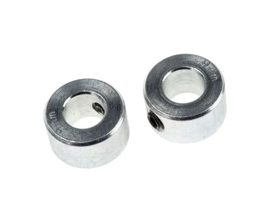 63-8030-34　RS PRO Collar One Piece Screw, Bore 9mm, OD 18mm, W 10mm, Steel　823-6945