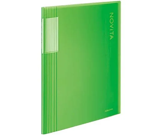 61-0559-56　［Discontinued］Clear Book A4 Vertical Fixed-Type 40-Sheets Pocket Light Green　ラ-N40LG