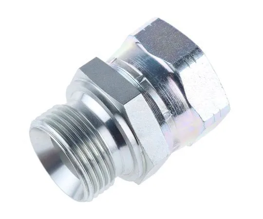 63-7996-08　Parker Hydraulic Straight Threaded Adapter 16-16F6MK4S, Connector A G 1 Female, Connector B G 1 Male　16-16F6MK4S
