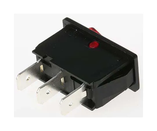 63-7786-18　Marquardt Illuminated Single Pole Single Throw (SPST), Latching Rocker Switch Panel Mount　1830.3112