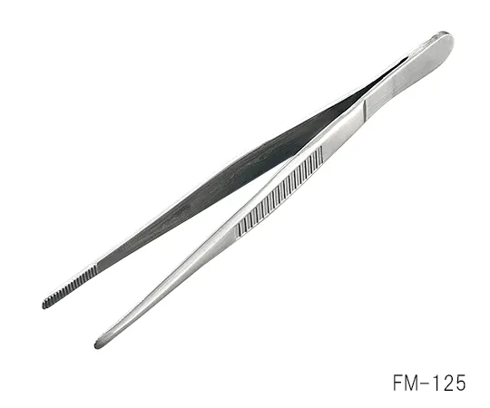 3-6684-01　［Discontinued］Stainless Steel Tweezers 125mm　FM-125