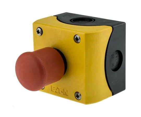 63-8012-43　Eaton RMQ Titan, Red/Yellow/Black, Pull to Reset 30mm Round Head Emergency Button　216524 & M22-PV/KC02/IY