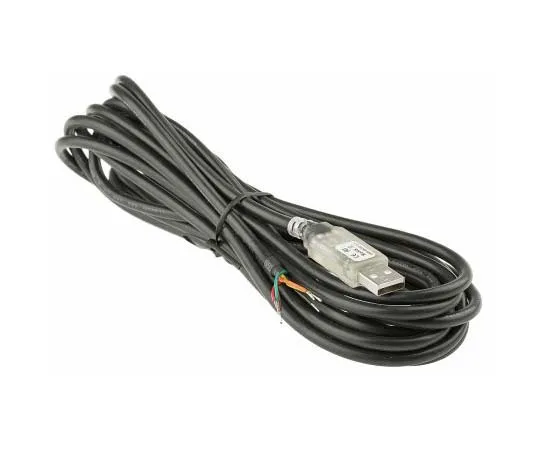 63-7769-65　FTDI Chip 5m Male USB to Wire Ended Black Interface Development Kit　USB-RS232-WE-5000-BT_3.3
