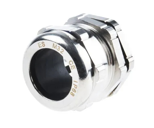 63-8036-85　RS M32 Cable Gland With Locknut, Brass, IP68　835-4125