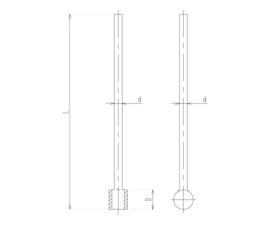 62-2112-27　［Discontinued］Gas Injection Pipe (Drum Type)　3906-151