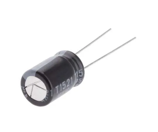 63-7764-39　Rubycon 820μF 6.3V dc Aluminium Electrolytic Capacitor, Through Hole 8 (Dia.) x 11.5mm +105°C 8mm 3.5mm　6.3ZLH820M8X11.5