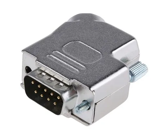 63-7951-89　9 Way D-Sub Plug Connector Kit With Contact Insert, D-sub Plug Connector, Hood, UNC 4-40 Thumb Screws　D45ZK9-DM9P-K