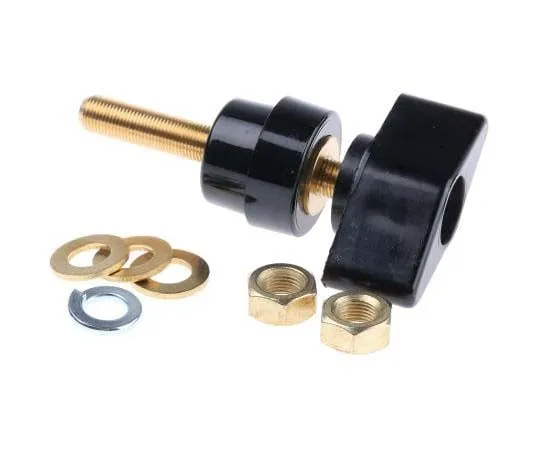 63-7802-72　Schutzinger 4mm Black Terminal Post, 1kV, 100A, M8 x 0.75 Thread　POL 102 / SW