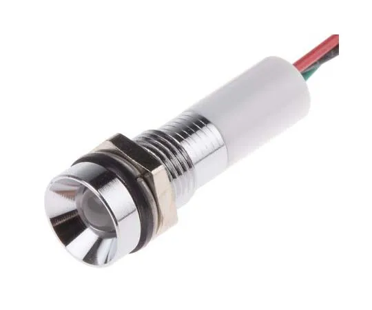 63-7761-27　RS PRO Green, Red, Yellow Indicator, 24 V dc, 8mm Mounting Hole Size, Lead Wires Termination, IP67　723-9444