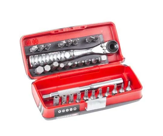 63-7760-25　Facom Ratchet Bit Set 31 pieces, 1/4 in　R.PEJ31PB