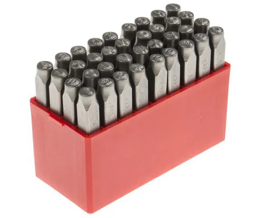 63-8052-38　RS PRO 36 Piece Engraving Letter Punch Set　875-4770