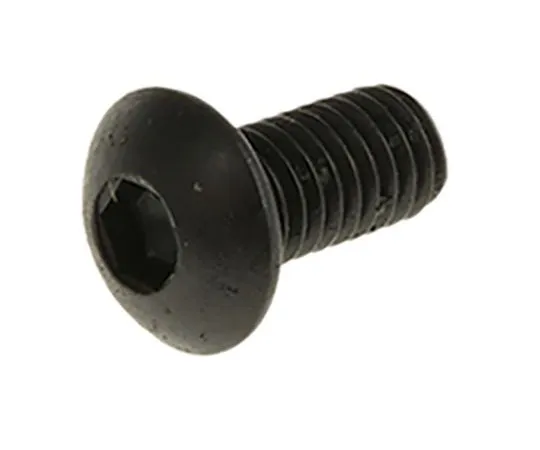 63-8028-01　RS PRO M3 x 6mm Hex Socket Button Screw Black, Self-Colour Steel　822-9098