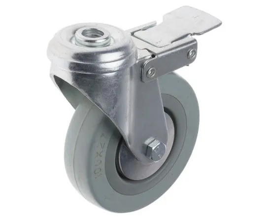 63-8033-83　RS PRO Stem Swivel Castors, 80kg, Rubber tyres　828-6353