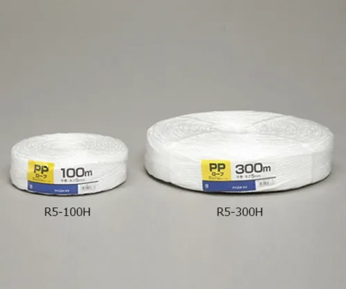 61-0457-32　［Discontinued］PP Rope Flat Roll Thickness 5mm R5-100H White　573041/R5-100H