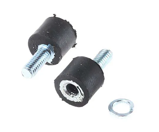 63-7758-29　FIBET 1008VD10-60 8mm Shock Mount M4 10mm Diameter 11.7kg Compression Load 1.6mm, Male to Female Natural Rubber　1008VD10-60