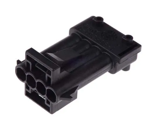63-7752-80　TE Connectivity Timer Series, 4 Way Plug Housing, with Solder Termination Method　1-965261-1