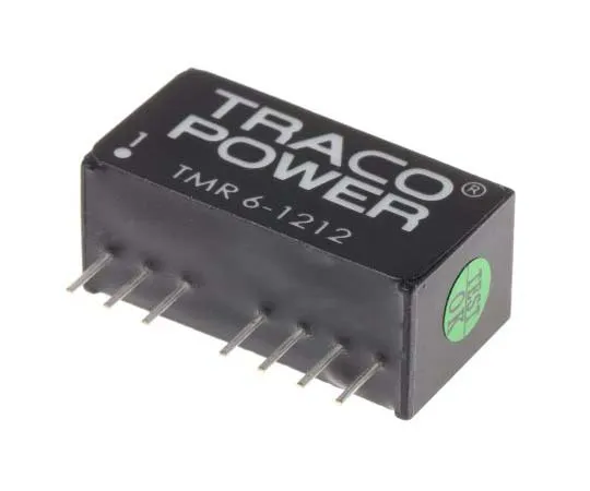 63-7805-49　TRACOPOWER TMR 6 6W Isolated DC-DC Converter Through Hole, Voltage in 9 → 18 V dc, Voltage out 12V dc　TMR 6-1212