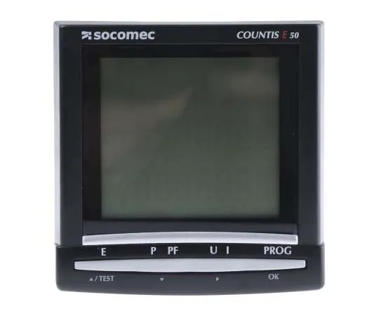 63-7732-75　Socomec Countis E50 LCD Digital Power Meter, 92mm x 92mm, 3 Phase　4850 3010